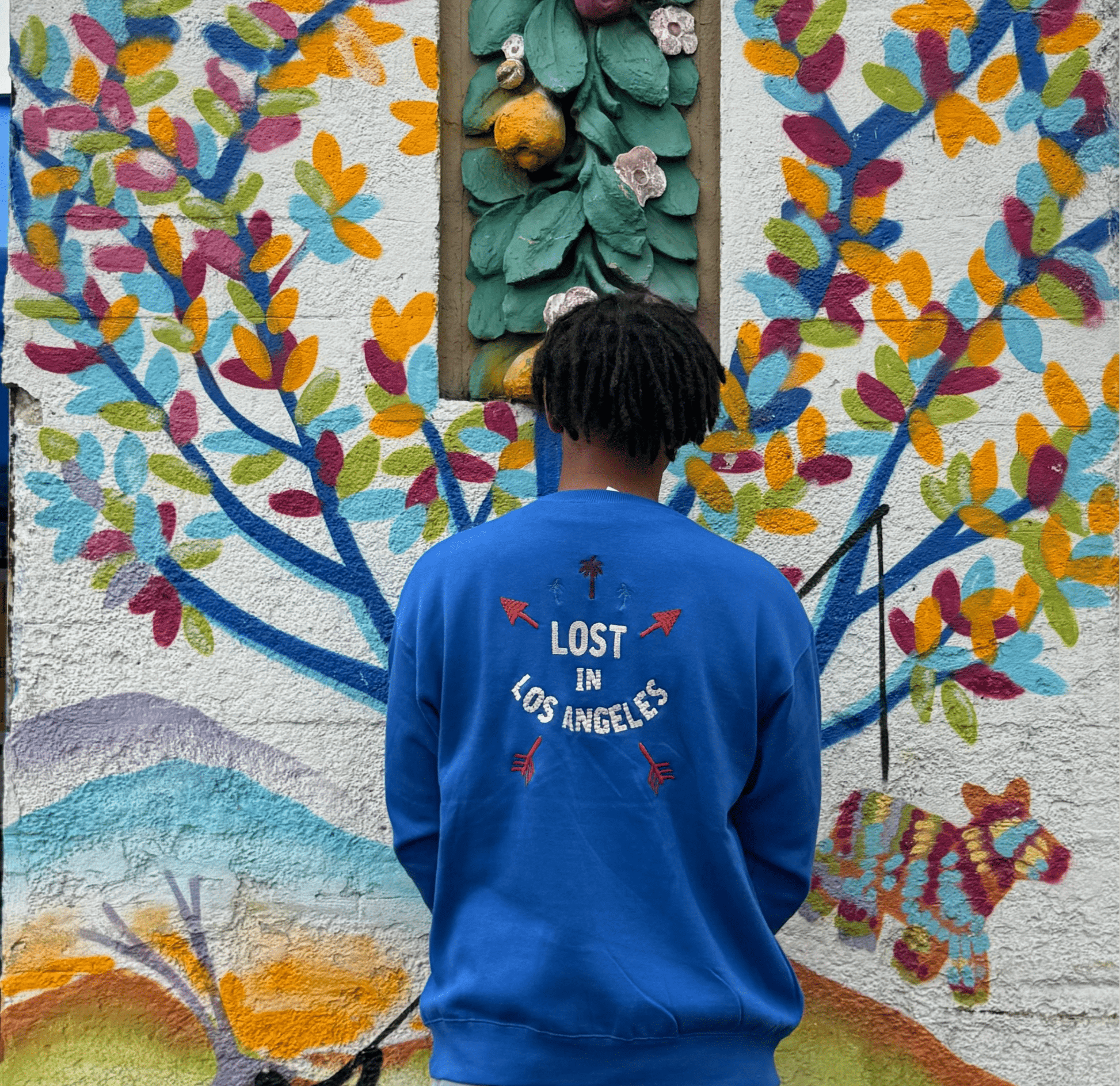 Lost in LA Blue Crewneck - TSSLA